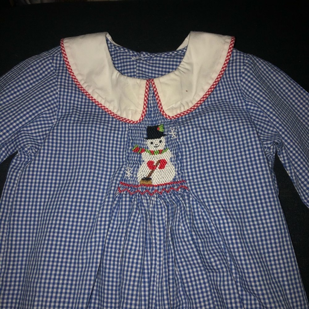 Remember Nguyen Smocked Snowman Romper
